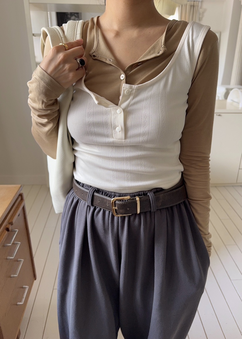 OUPPT東大門㊣直郵女士新款真品人氣推薦25秋夏吊帶背心不含內搭OUPPT吊帶/背心