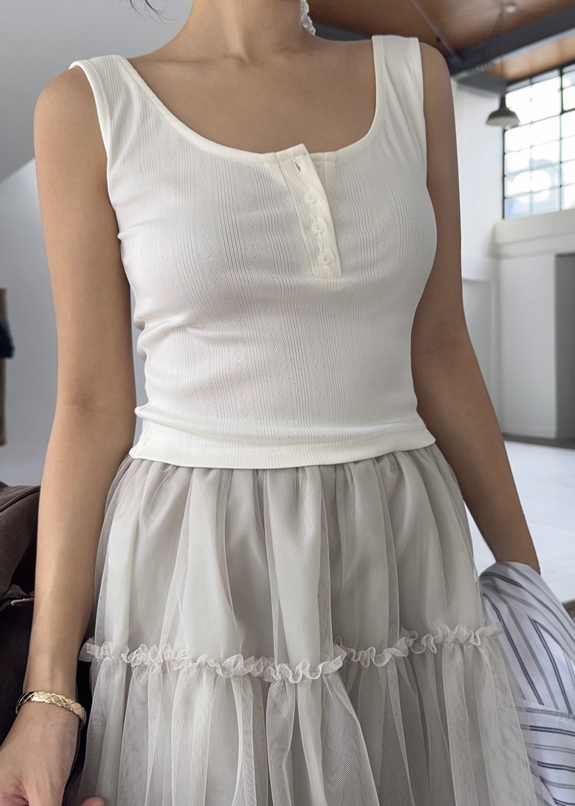 OUPPT東大門㊣直郵女士新款真品人氣推薦25秋夏吊帶背心不含內搭OUPPT吊帶/背心圖色2