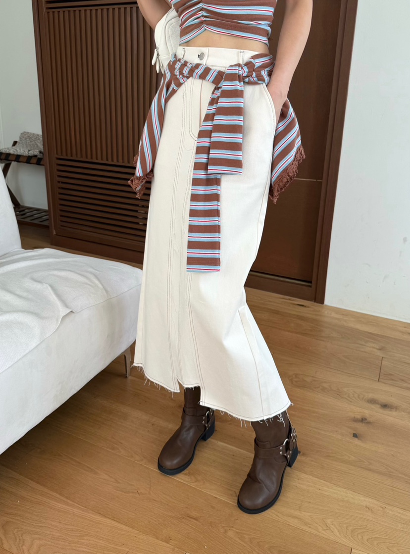 DENVER東大門㊣實拍女裝新品休閑熱賣人氣職業時尚真品長裙DENVER長裙
