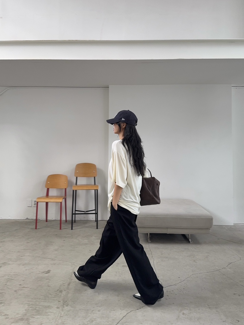 OUPPT韓國直郵㊣女裝新款熱賣人氣推薦時尚25秋夏休閑休閑褲OUPPT休閑褲
