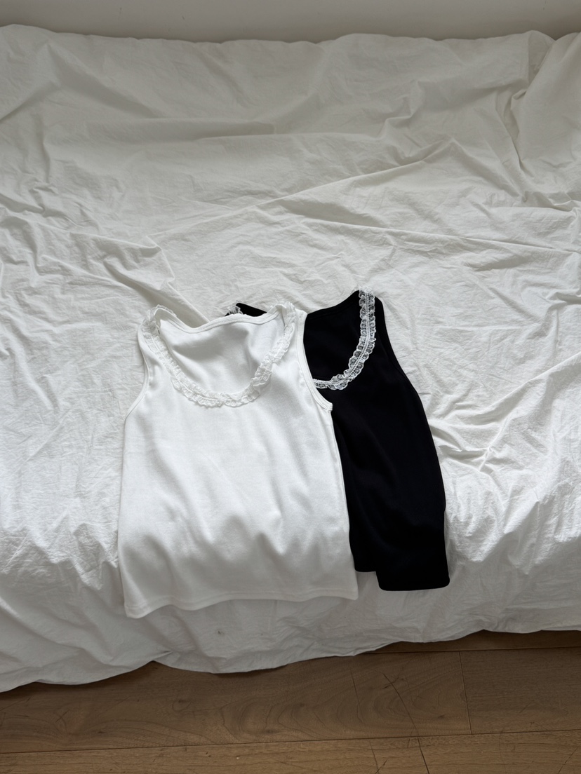 BLACK RIBBON-A東大門㊣代購女裝新品熱賣25秋夏吊帶背心BLACK RIBBON-A吊帶/背心