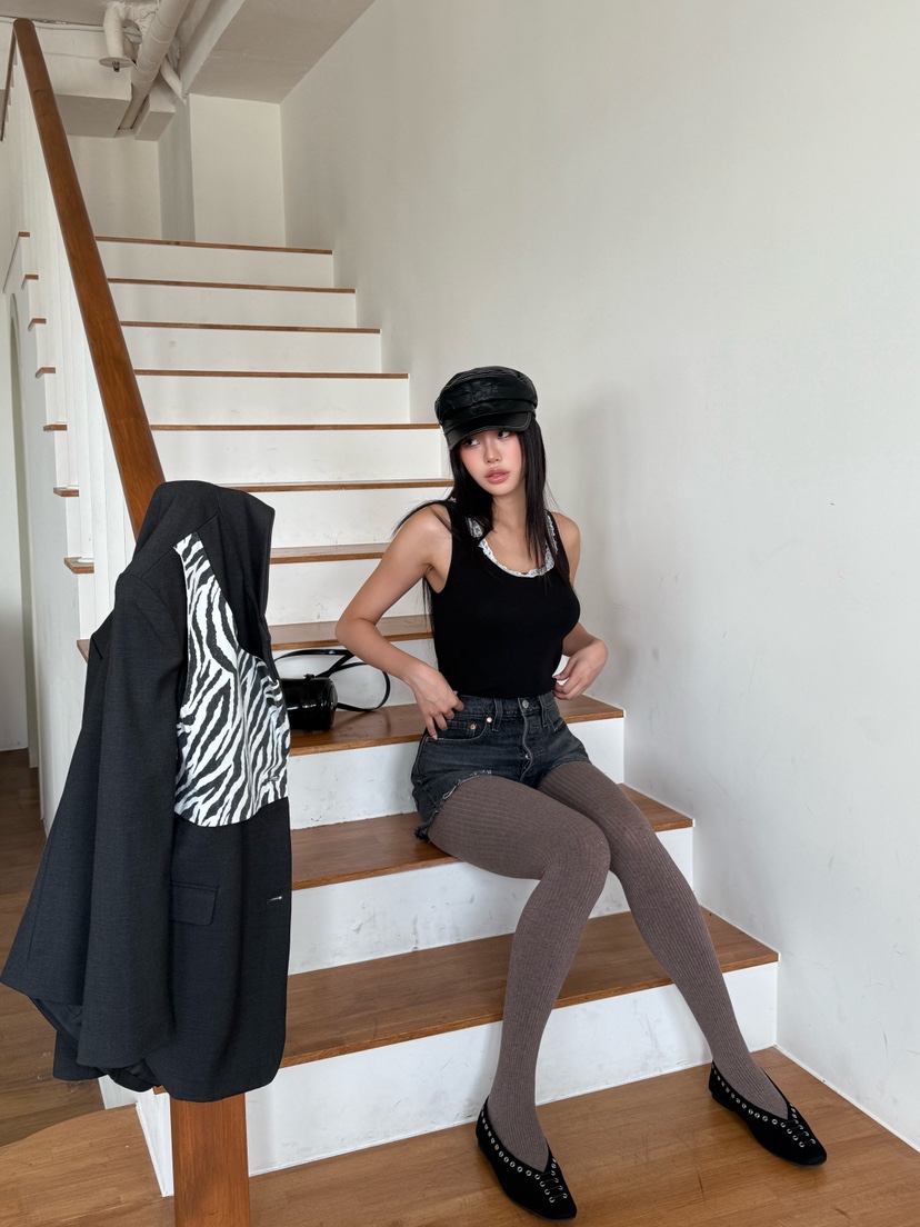 BLACK RIBBON-A東大門㊣代購女裝新品熱賣25秋夏吊帶背心BLACK RIBBON-A吊帶/背心