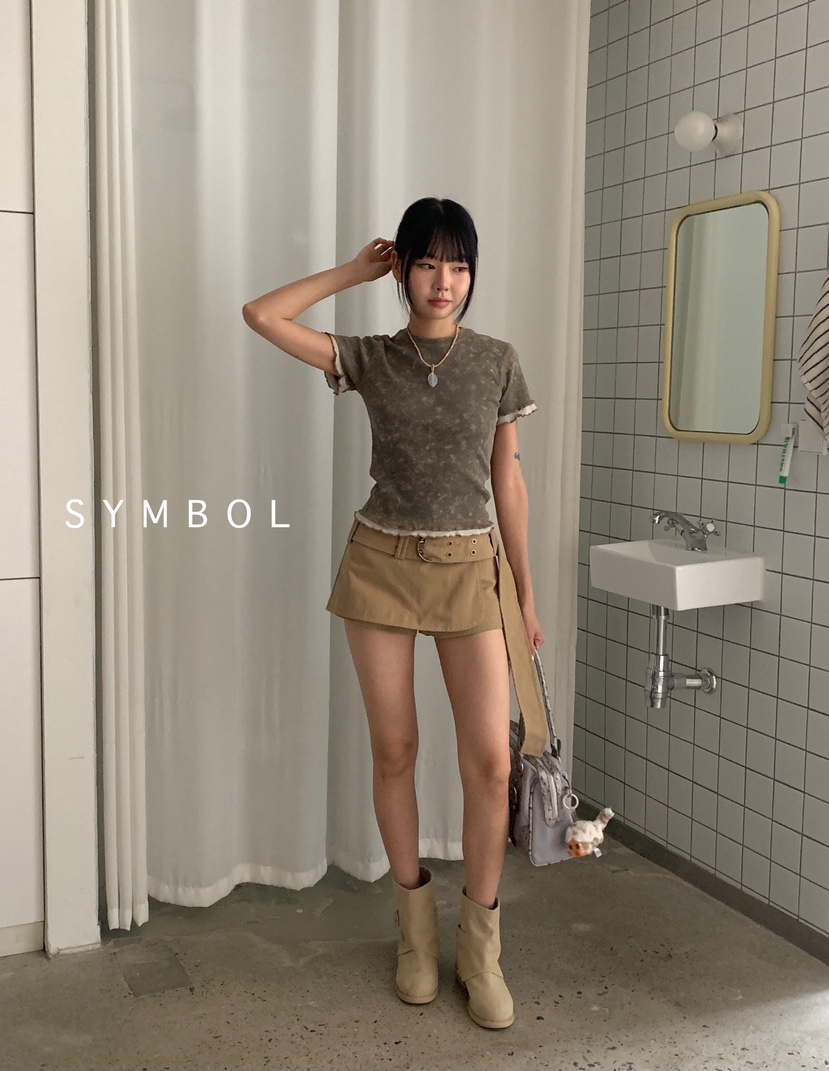 SYMBOL東大門㊣實拍女士新款休閑時尚職業熱賣25秋夏T恤水洗SYMBOLT恤