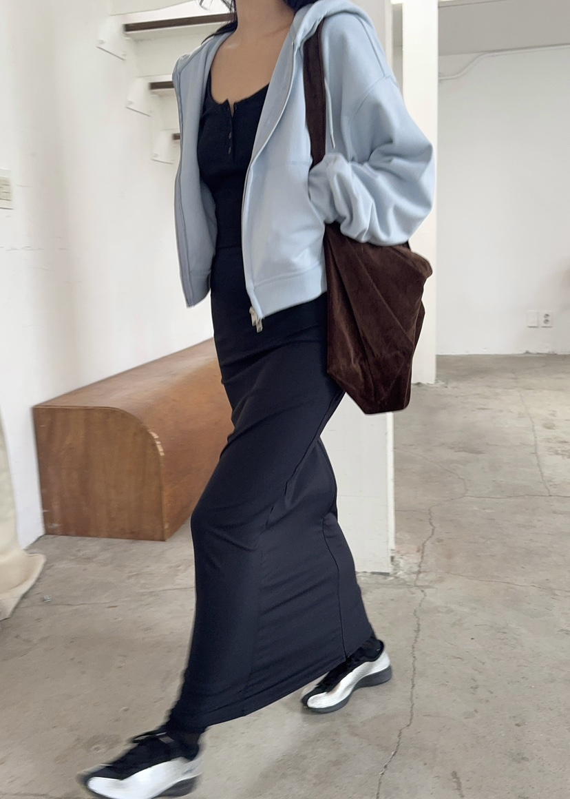 OUPPT韓國代購㊣女士新款真品熱賣時尚職業推薦25秋夏休閑長裙OUPPT長裙