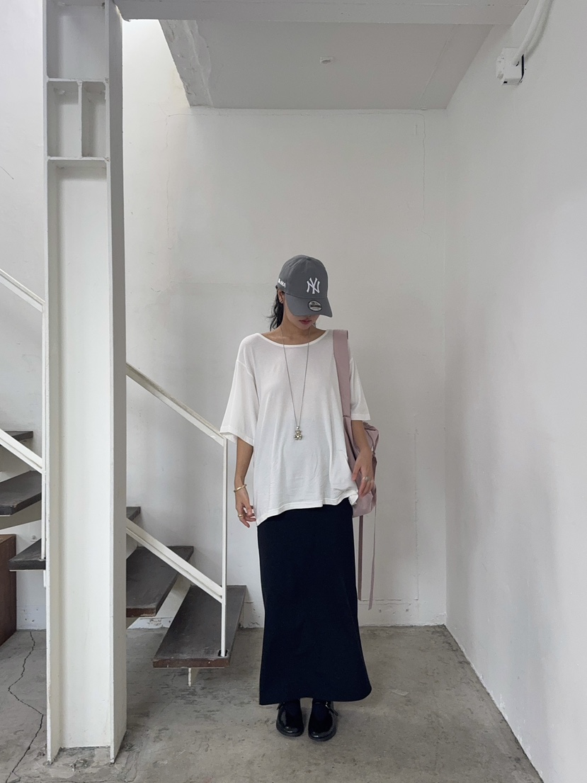 OUPPT韓國代購㊣女士新款真品熱賣時尚職業推薦25秋夏休閑長裙OUPPT長裙