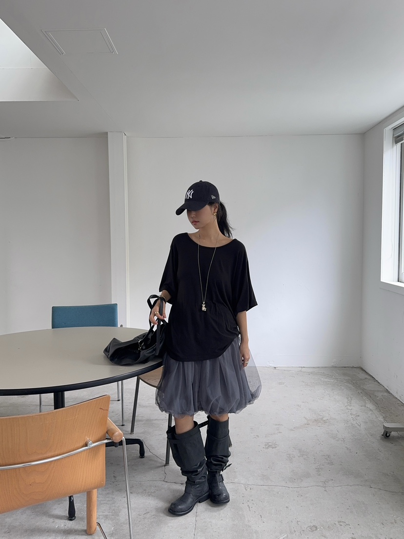 OUPPT東大門㊣實拍女裝新款職業25秋夏時尚半身裙中短裙網眼OUPPT半身裙/中短裙