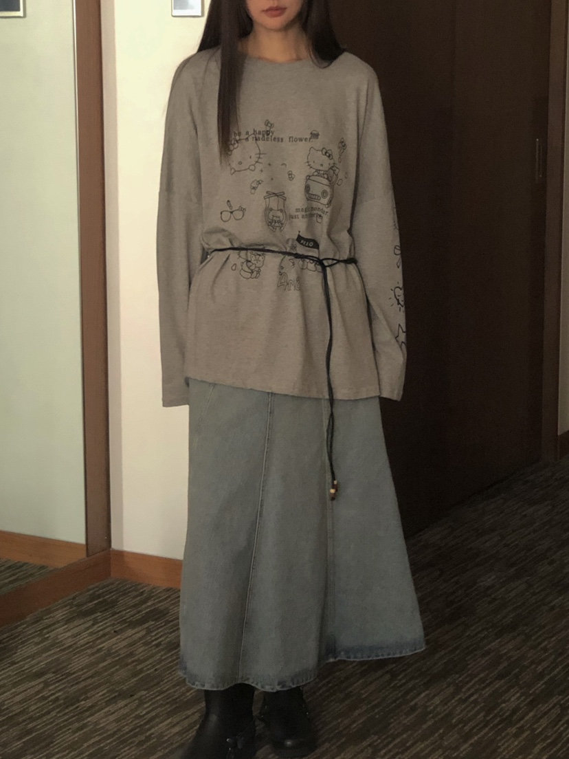 ONDO-P東大門㊣直郵女士新款真品推薦25秋夏職業時尚長袖T恤ONDO-P長袖T恤