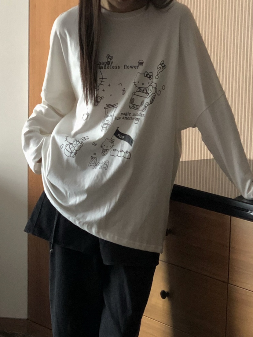 ONDO-P東大門㊣直郵女士新款真品推薦25秋夏職業時尚長袖T恤ONDO-P長袖T恤圖色2