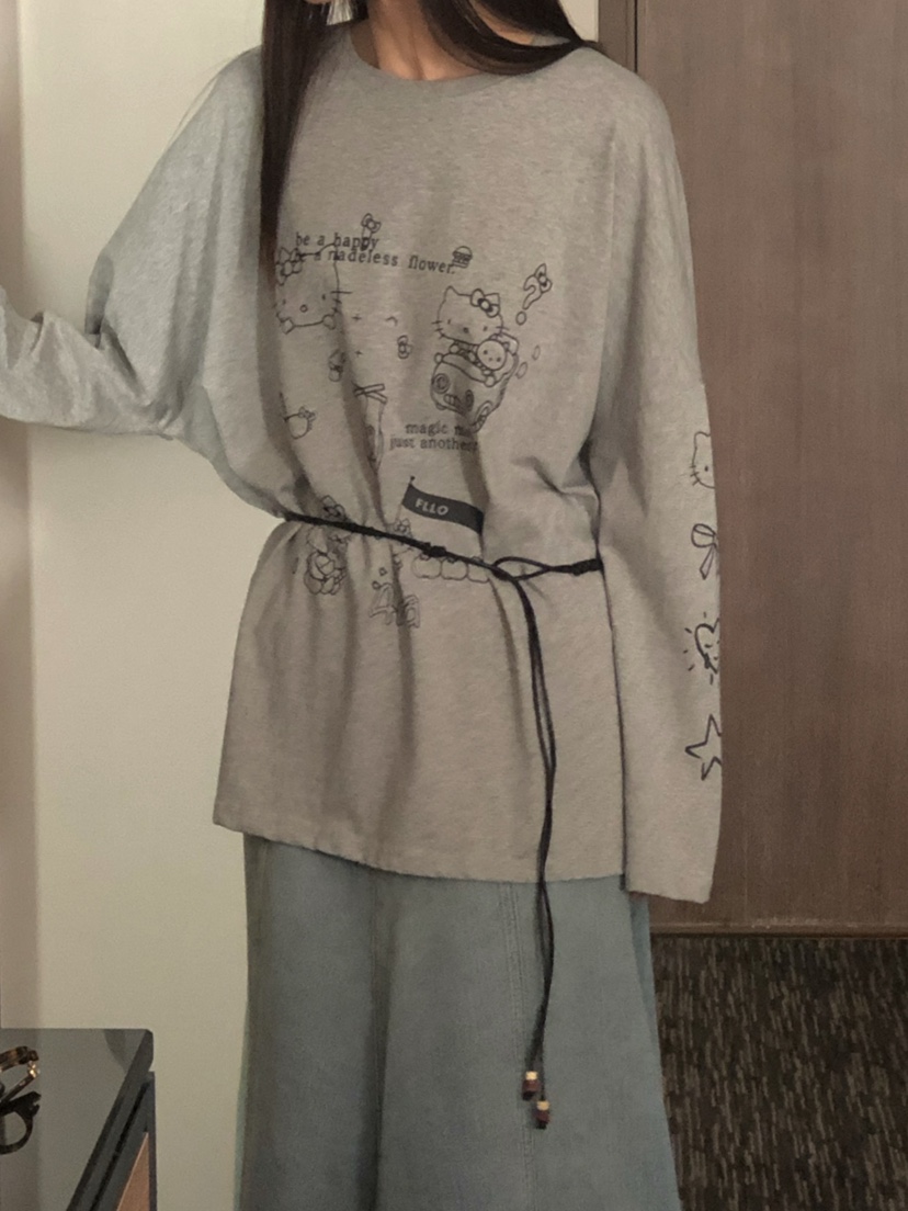 ONDO-P東大門㊣直郵女士新款真品推薦25秋夏職業時尚長袖T恤ONDO-P長袖T恤圖色3