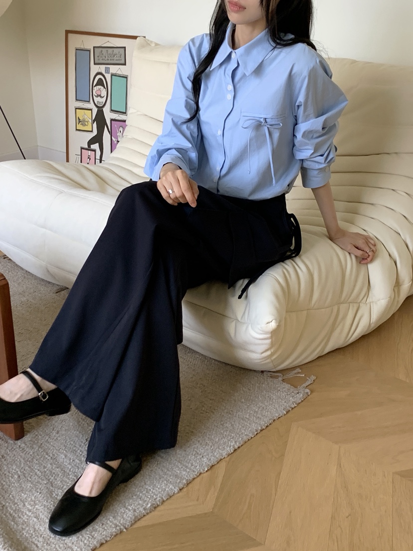 BOUND.A東大門㊣代購女士新款休閑人氣推薦時尚襯衫蕾絲衫BOUND.A襯衫/蕾絲衫
