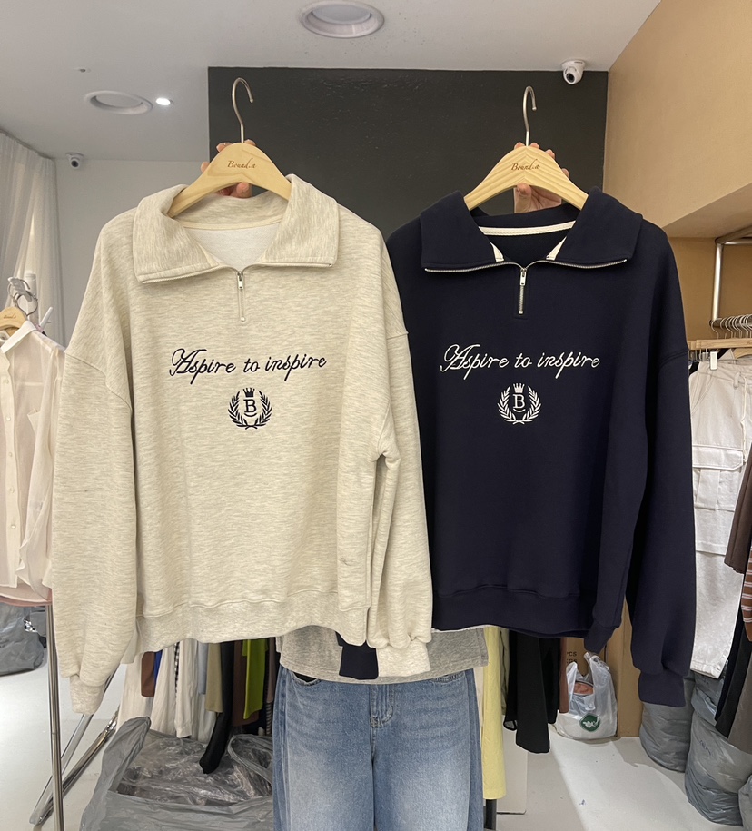 BOUND.A韓國代購㊣女裝新款時尚職業休閑25秋夏熱賣套裝刺繡BOUND.A套裝