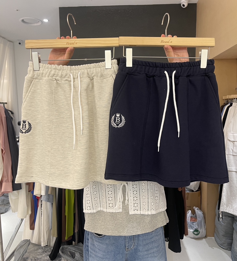 BOUND.A韓國代購㊣女裝新款時尚職業休閑25秋夏熱賣套裝刺繡BOUND.A套裝