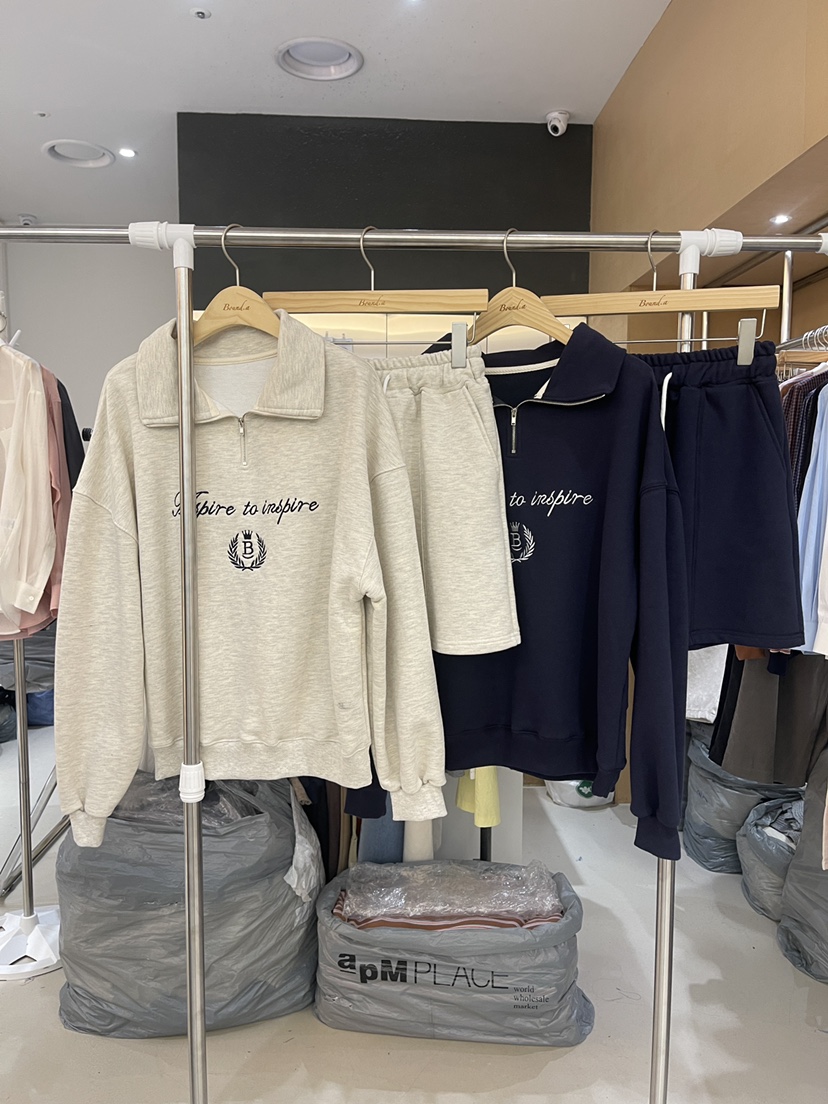 BOUND.A韓國代購㊣女裝新款時尚職業休閑25秋夏熱賣套裝刺繡BOUND.A套裝