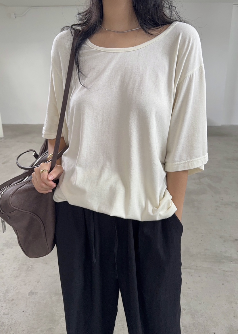 OUPPT東大門㊣代購女裝新款25秋夏人氣推薦真品熱賣休閑T恤OUPPTT恤圖色1