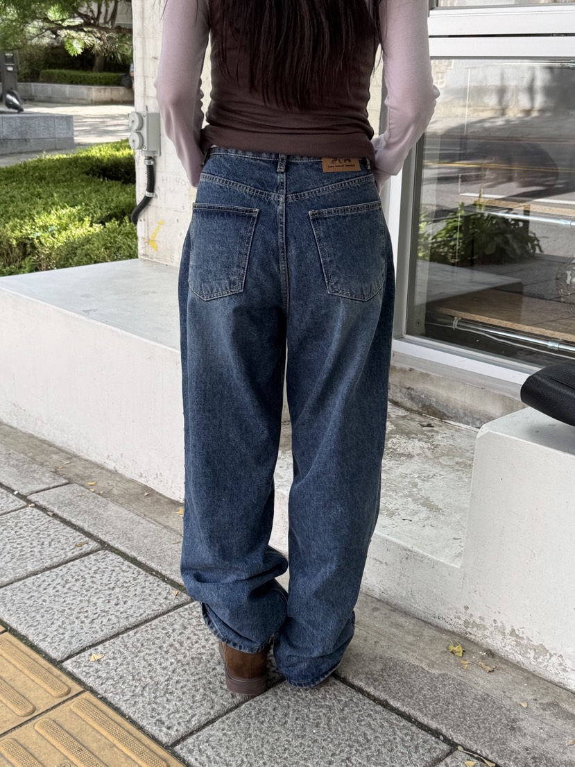 SUNDER MARKET韓國代購㊣女裝新品推薦25秋夏人氣熱賣牛仔褲SUNDER MARKET牛仔褲