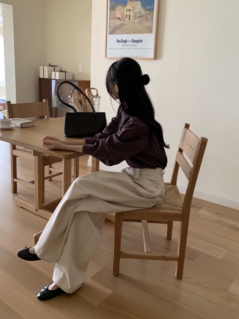 BOUND.A韓國代購㊣女裝新款時尚25秋夏熱賣襯衫蕾絲衫格紋BOUND.A襯衫/蕾絲衫
