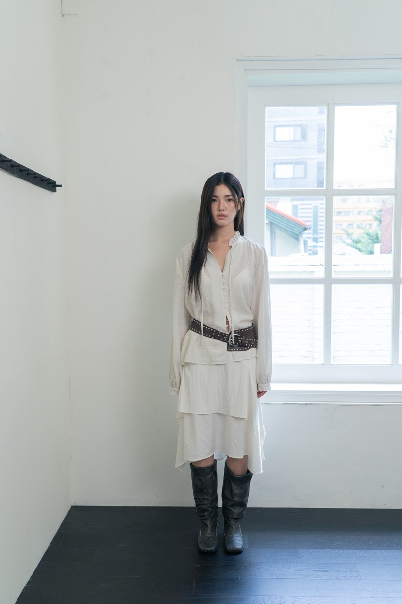 UNBOUND東大門㊣實拍女士新品休閑熱賣職業人氣25秋夏襯衫蕾絲衫UNBOUND襯衫/蕾絲衫