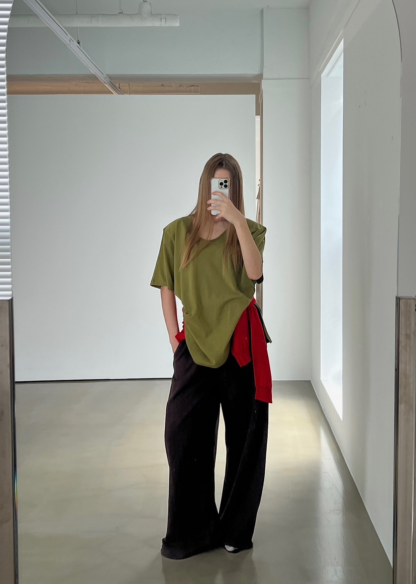 ANOTHER AVENUE韓國代購㊣女裝新品推薦職業25秋夏真品T恤ANOTHER AVENUET恤