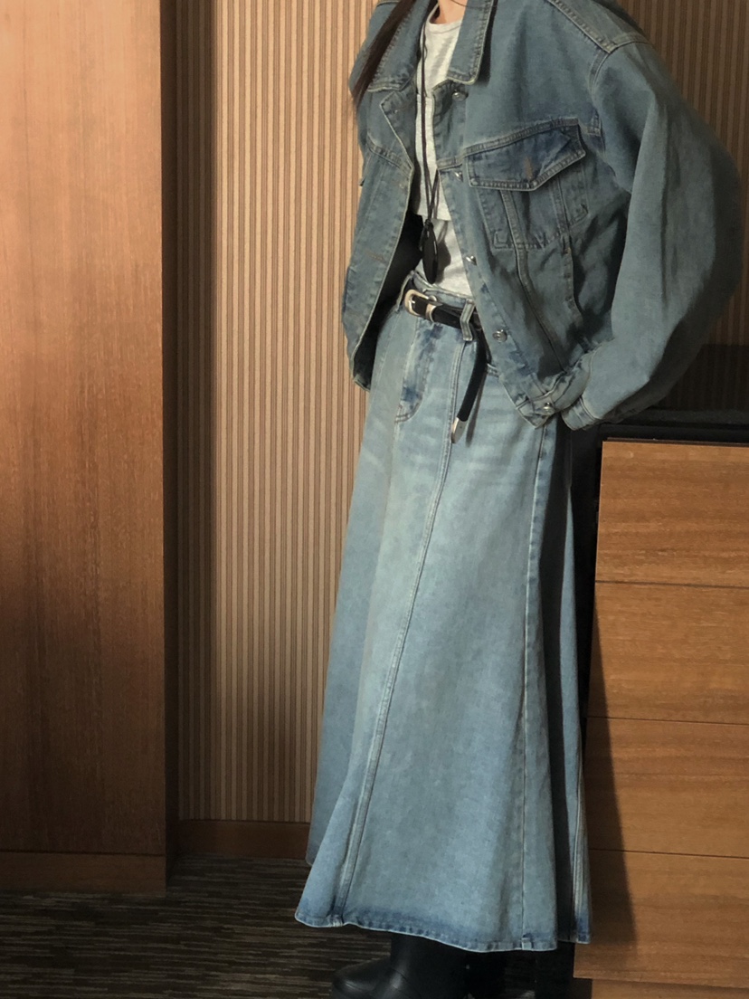 ONDO-P東大門㊣代購女士新款人氣休閑時尚職業長裙不含腰帶ONDO-P長裙