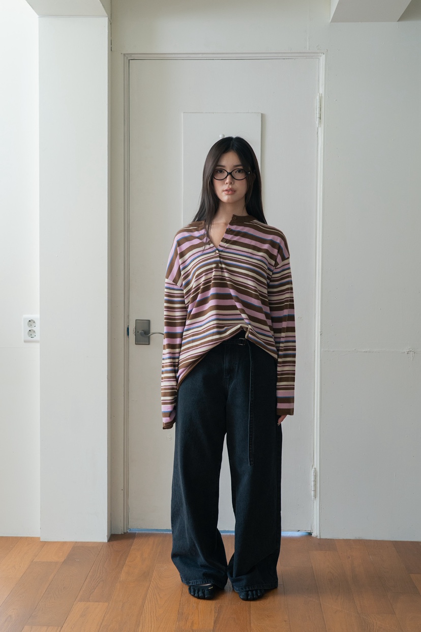 UNBOUND韓國直郵㊣女裝新品25秋夏休閑時尚職業牛仔褲含腰帶UNBOUND牛仔褲