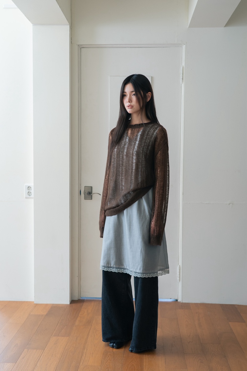 UNBOUND東大門㊣直郵女士新品時尚推薦25秋夏職業人氣針織衫UNBOUND針織衫