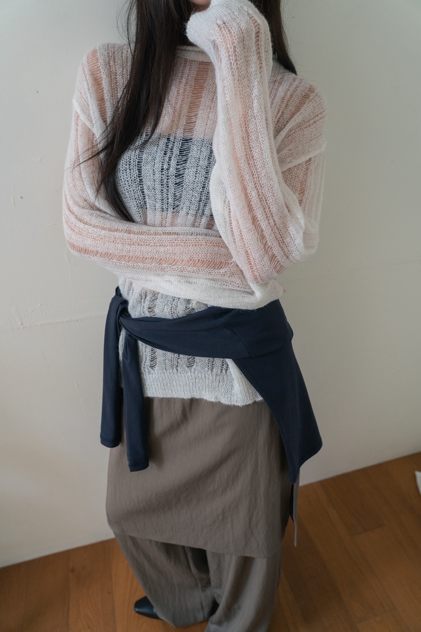 UNBOUND東大門㊣直郵女士新品時尚推薦25秋夏職業人氣針織衫UNBOUND針織衫