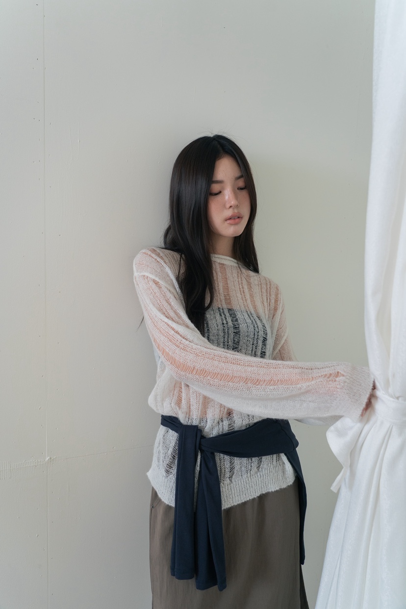 UNBOUND東大門㊣直郵女士新品時尚推薦25秋夏職業人氣針織衫UNBOUND針織衫