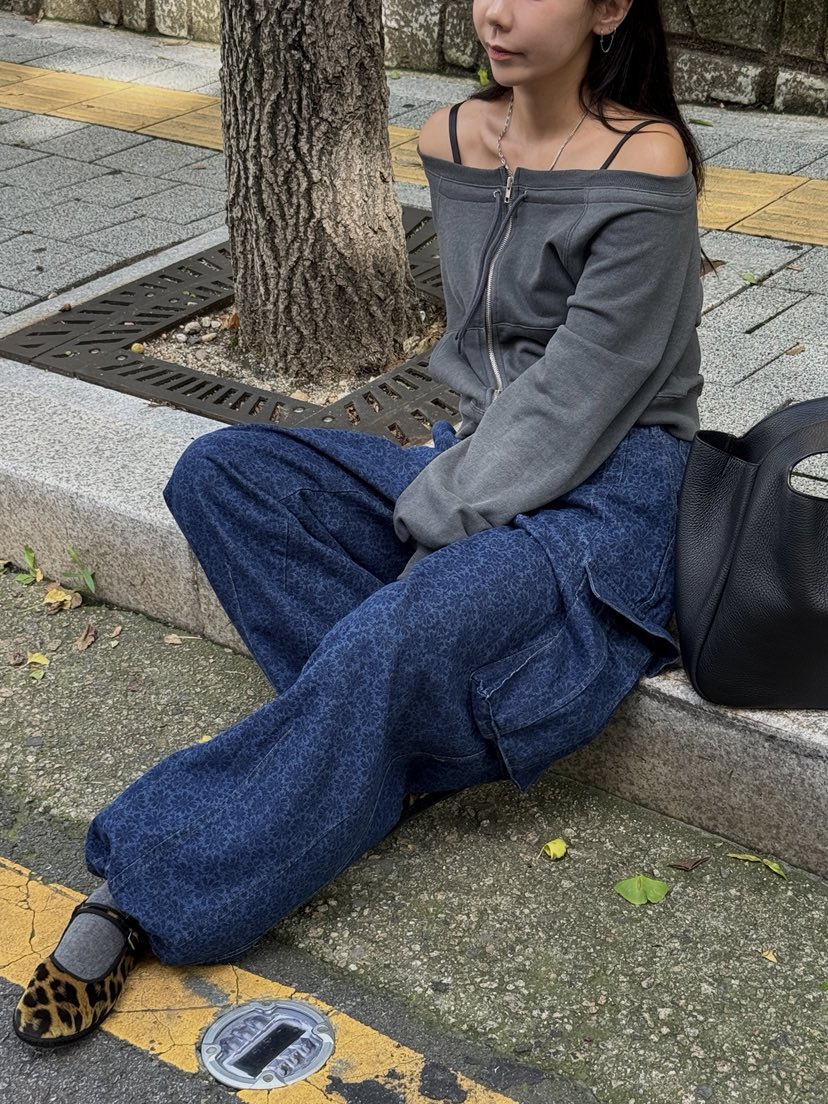 SUNDER MARKET東大門㊣直郵女士新品熱賣25秋夏職業衛衣拉鏈SUNDER MARKET衛衣