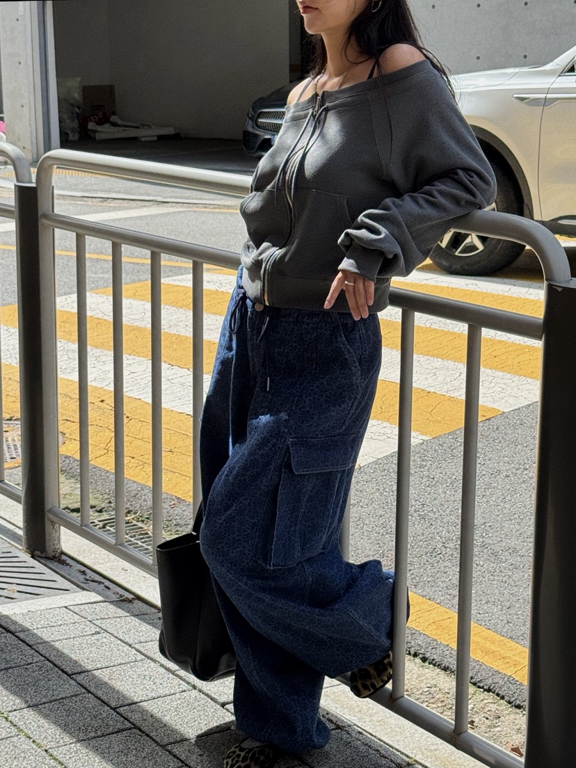 SUNDER MARKET東大門㊣直郵女士新品熱賣25秋夏職業衛衣拉鏈SUNDER MARKET衛衣