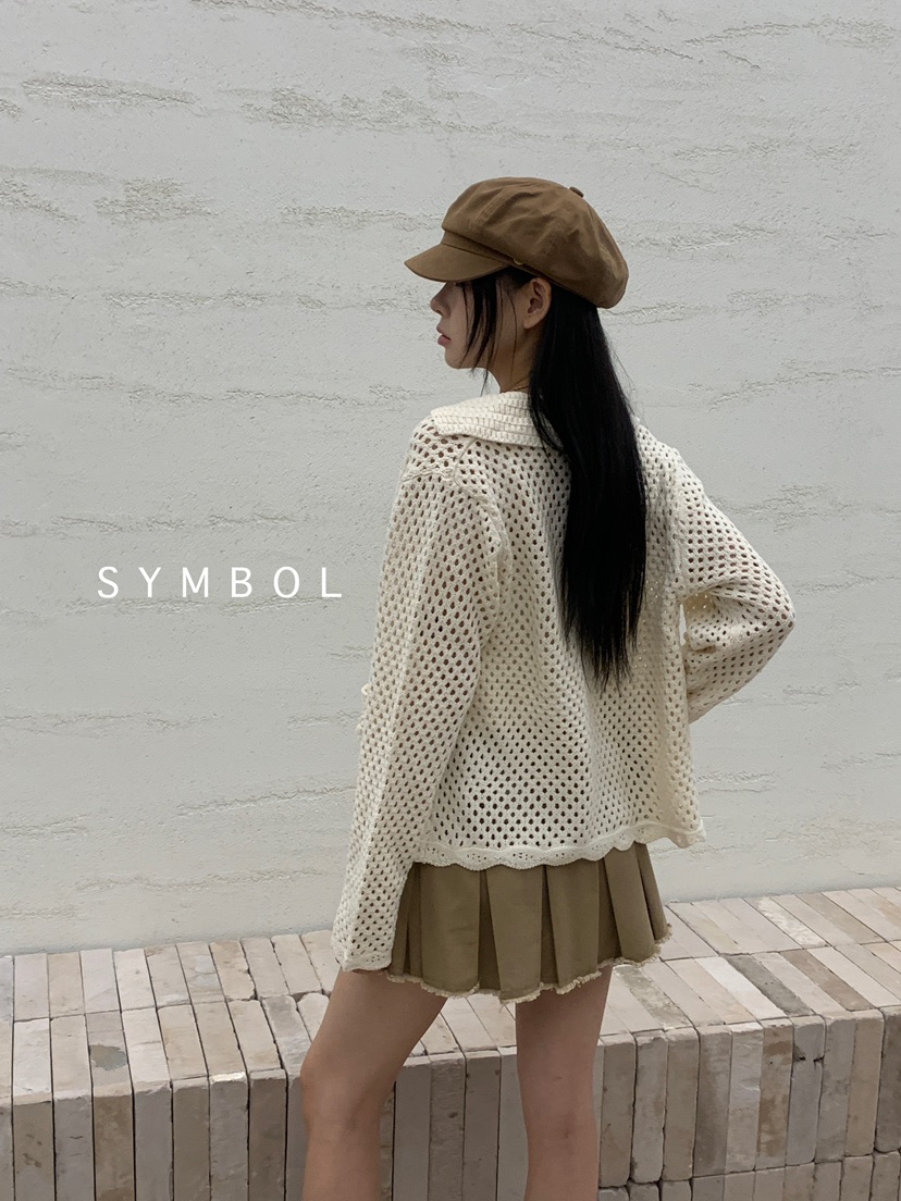 SYMBOL東大門㊣直郵女士新款25秋夏熱賣推薦時尚人氣針織衫SYMBOL針織衫