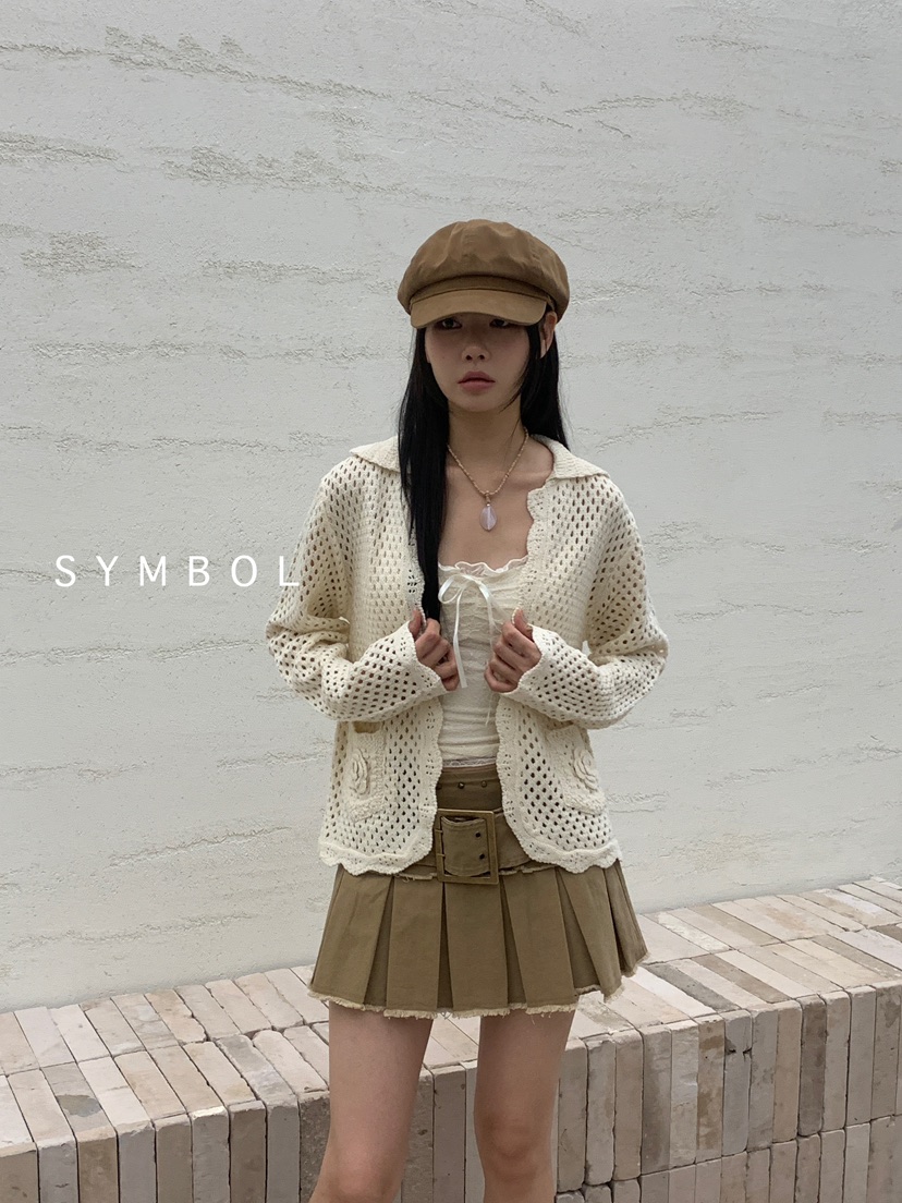 SYMBOL東大門㊣直郵女士新款25秋夏熱賣推薦時尚人氣針織衫SYMBOL針織衫