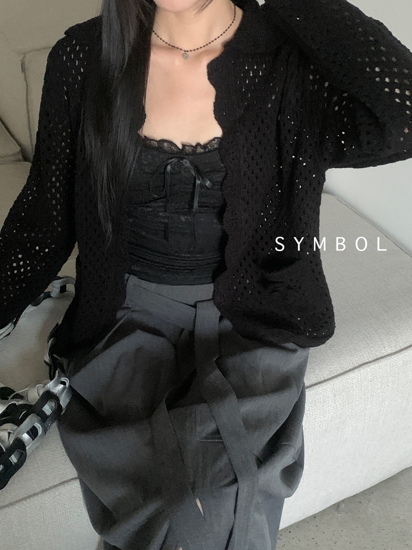 SYMBOL東大門㊣直郵女士新款25秋夏熱賣推薦時尚人氣針織衫SYMBOL針織衫