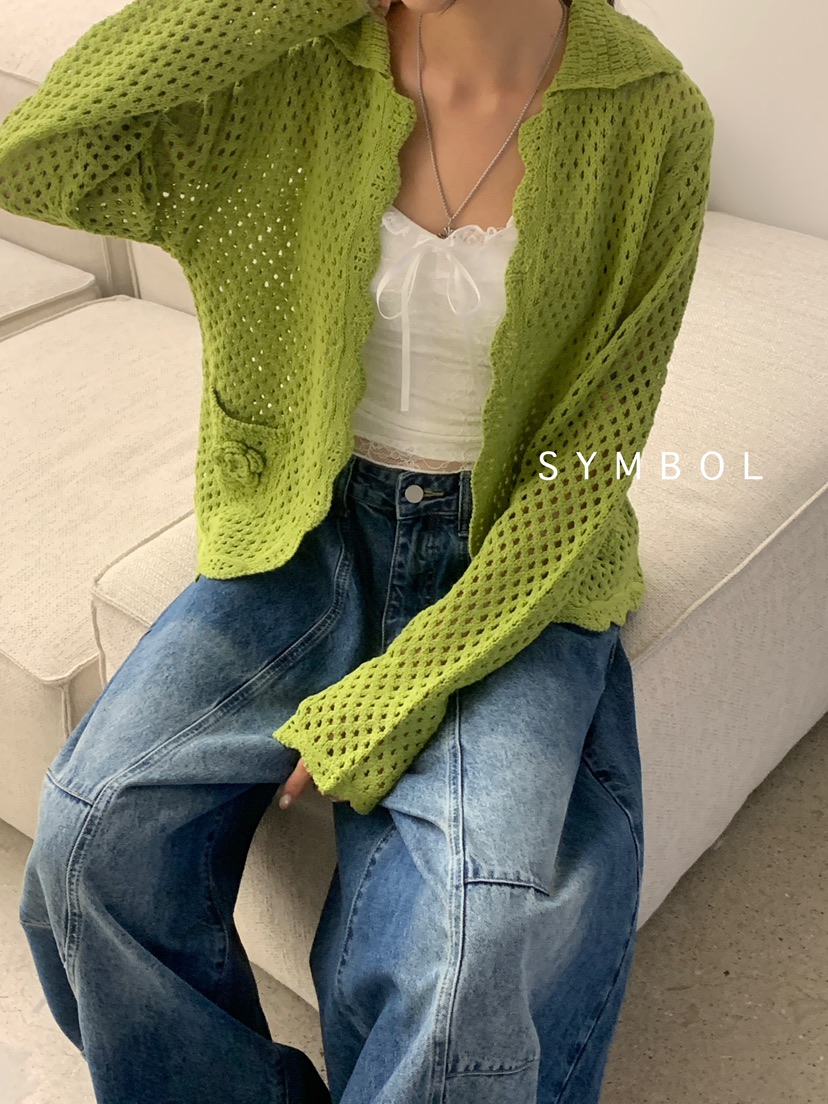 SYMBOL東大門㊣直郵女士新款25秋夏熱賣推薦時尚人氣針織衫SYMBOL針織衫圖色1