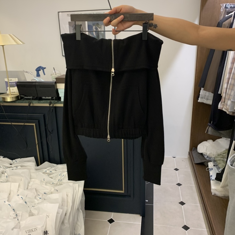 VIRKIN東大門㊣代購女裝新品熱賣推薦人氣真品休閑衛衣拉鏈VIRKIN衛衣圖色4