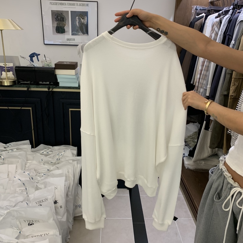 VIRKIN韓國代購㊣女裝新品時尚真品推薦熱賣休閑職業25秋夏衛衣VIRKIN衛衣