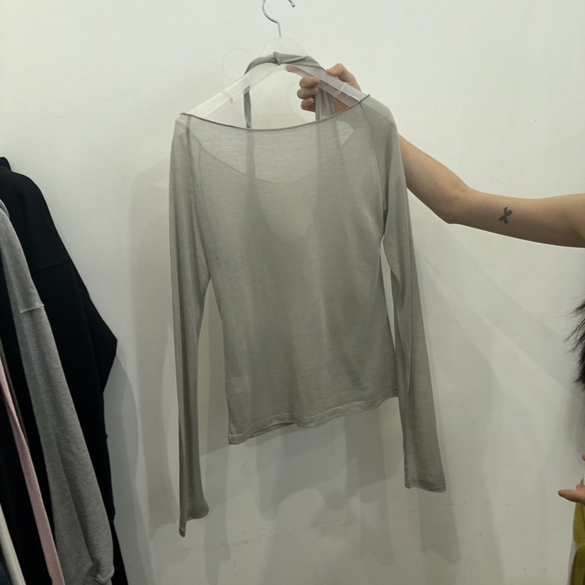 CREAM VILLA東大門㊣代購女裝新品休閑長袖T恤CREAMVILLA長袖T恤