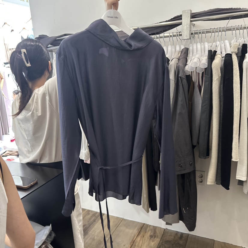 CREAM VILLA韓國代購㊣女士新品人氣襯衫蕾絲衫CREAMVILLA襯衫/蕾絲衫圖色3