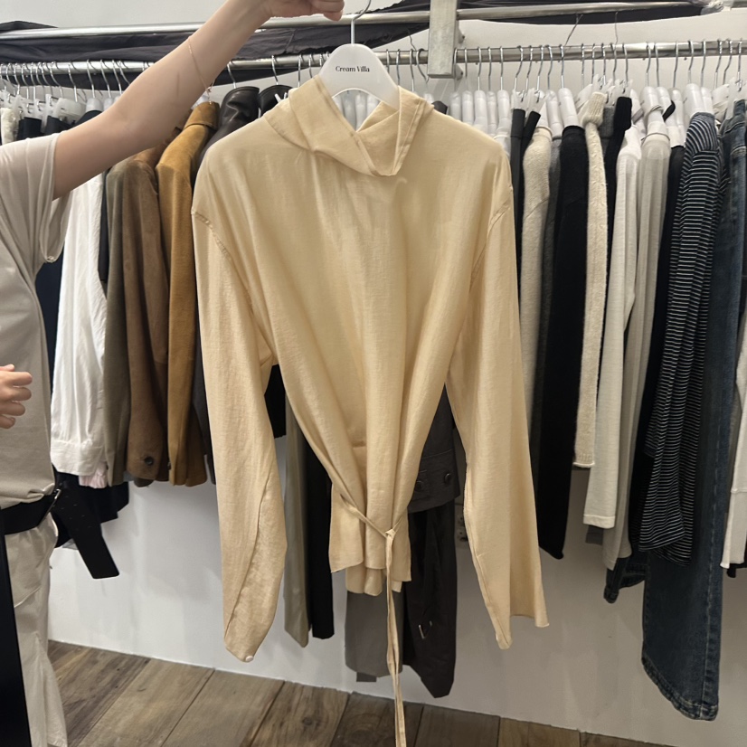 CREAM VILLA韓國代購㊣女士新品人氣襯衫蕾絲衫CREAMVILLA襯衫/蕾絲衫圖色4
