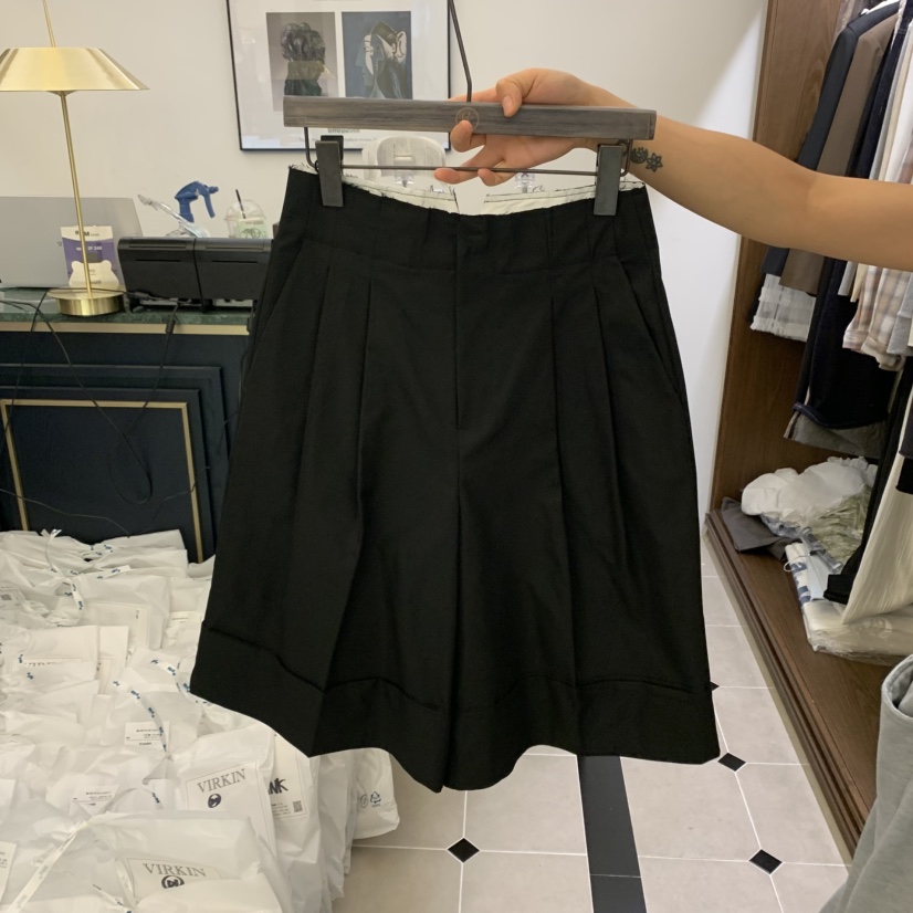 VIRKIN韓國代購㊣女士新款推薦職業時尚真品25秋夏休閑短褲VIRKIN短褲圖色3