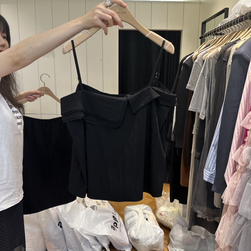 ARC韓國代購㊣女士新品人氣真品職業休閑熱賣時尚推薦吊帶背心ARC EN CIEL吊帶/背心圖色2