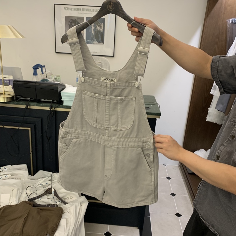 VIRKIN東大門㊣代購女裝新款25秋夏真品職業時尚休閑背帶褲VIRKIN背帶褲圖色2