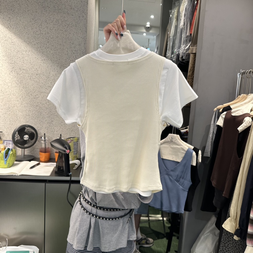 AMOEBA東大門㊣直郵女士新款職業25秋夏熱賣吊帶背心不含內搭AMOEBA吊帶/背心