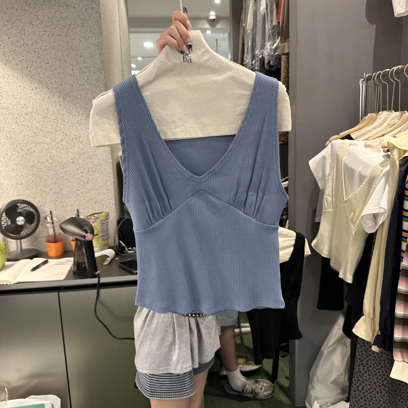 AMOEBA東大門㊣直郵女士新款職業25秋夏熱賣吊帶背心不含內搭AMOEBA吊帶/背心