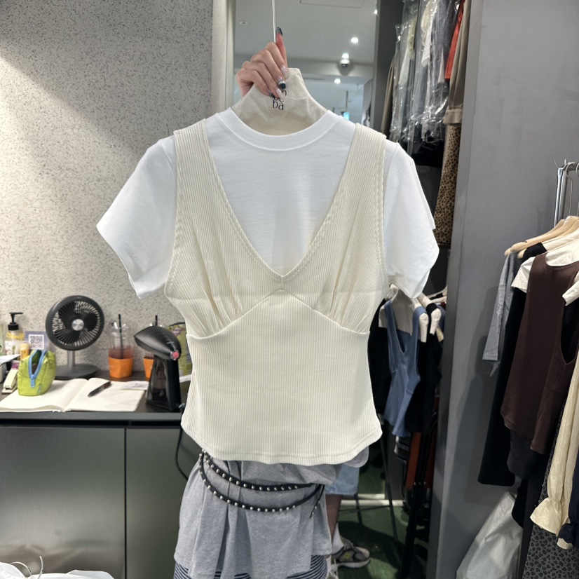 AMOEBA東大門㊣直郵女士新款職業25秋夏熱賣吊帶背心不含內搭AMOEBA吊帶/背心圖色3