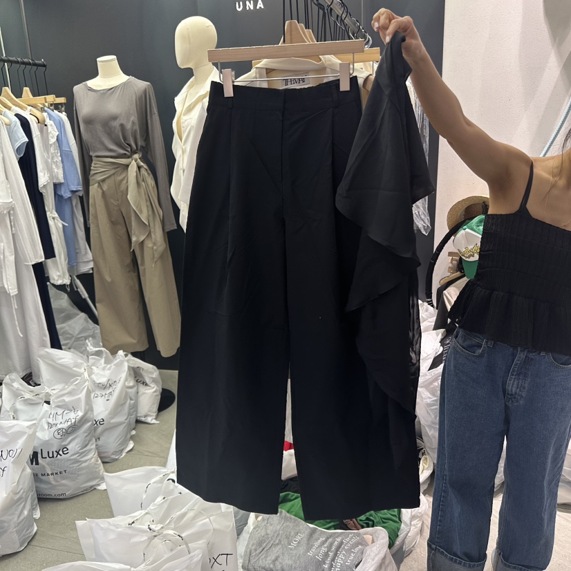 UNA/THE MAY韓國直郵㊣女士新品真品人氣推薦25秋夏休閑褲THEMAY/UNA休閑褲圖色2