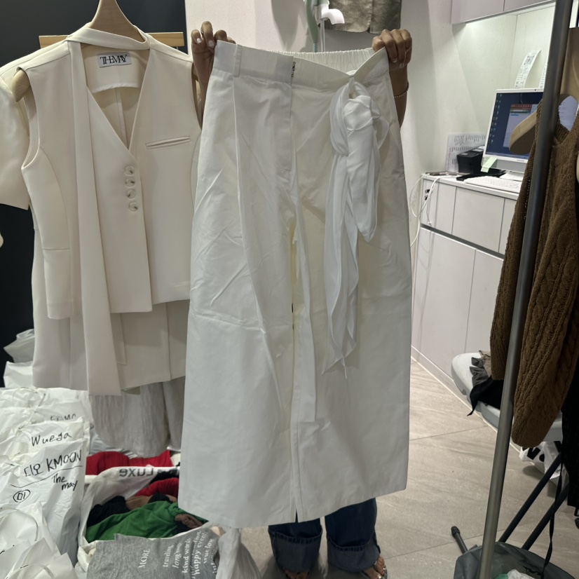 UNA/THE MAY韓國直郵㊣女士新品真品人氣推薦25秋夏休閑褲THEMAY/UNA休閑褲圖色3