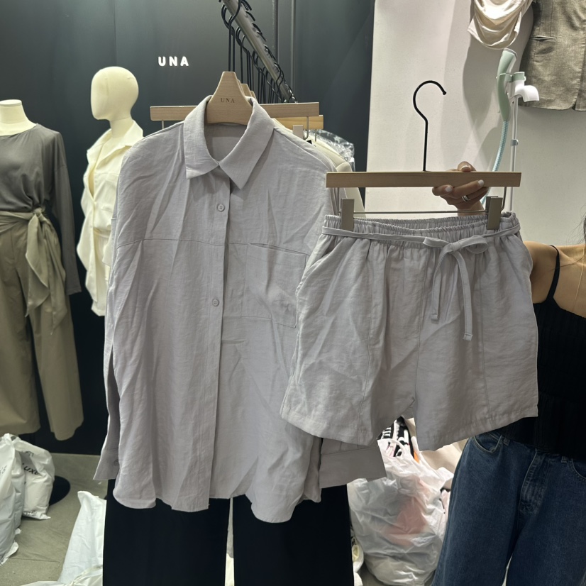 UNA/THE MAY東大門㊣代購女裝新品推薦25秋夏時尚套裝套裝THEMAY/UNA套裝圖色2