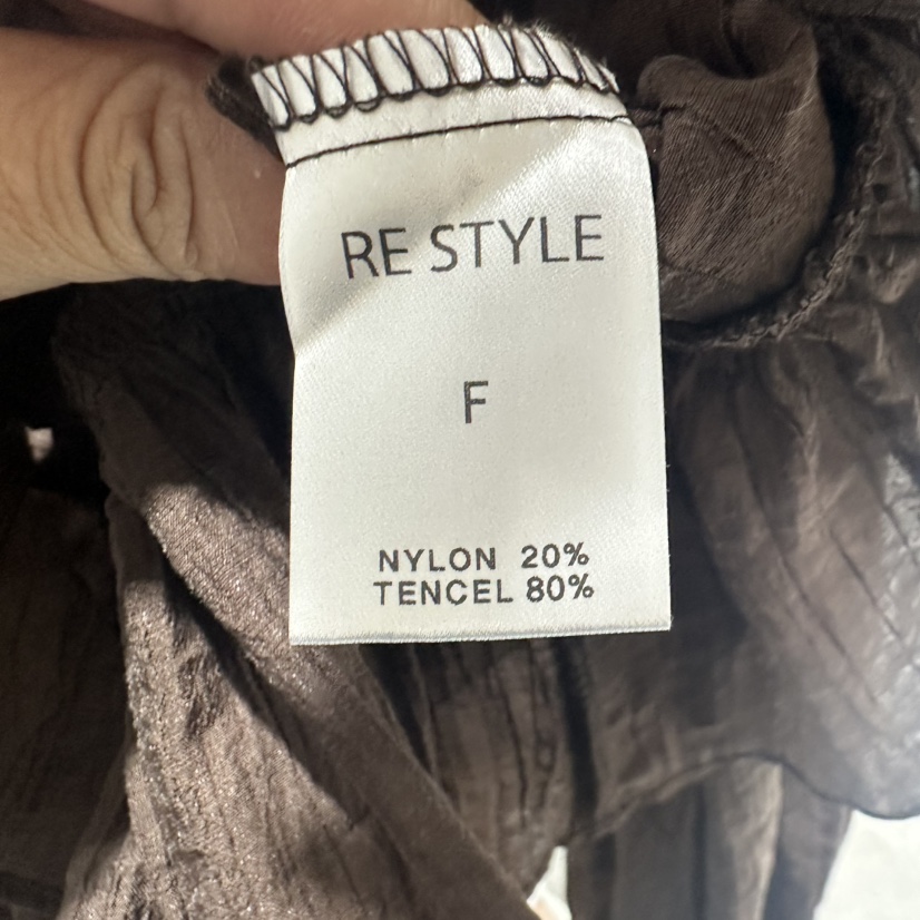 RE STYLE-Q東大門㊣代購女裝新品休閑推薦真品襯衫蕾絲衫RE STYLE襯衫/蕾絲衫