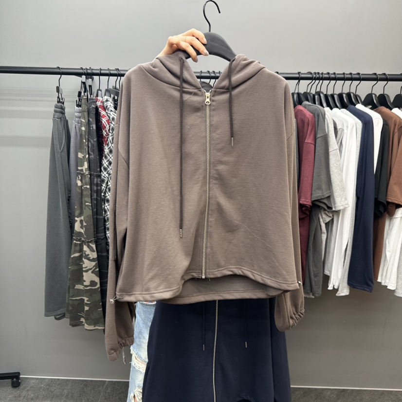 CREDITO韓國代購㊣女裝新品人氣真品25秋夏休閑推薦職業衛衣But ton/BOUTIQUE SEOUL衛衣圖色2