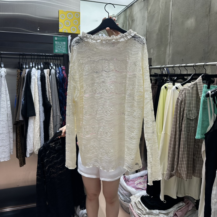 RUNWAY-런웨이韓國代購㊣女士新品時尚真品人氣襯衫蕾絲衫RUNWAY襯衫/蕾絲衫
